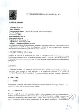Currículo da Educação Básica - Teoria e Prática