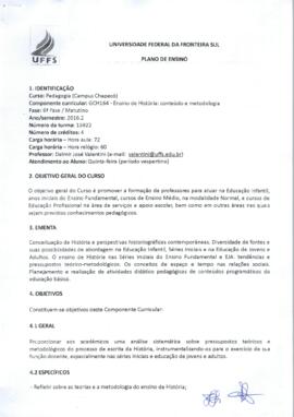 Ensino de História - Conteúdo e Metodologia