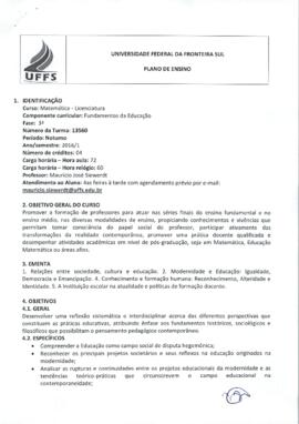 Fundamentos da Educação