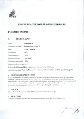 Laboratório de Gestão IV