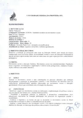 Seminário Temático em Movimentos Sociais