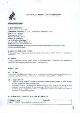 Introdução ao Pensamento Social