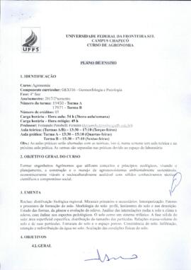 Geomorfologia e Pedologia - Turma A