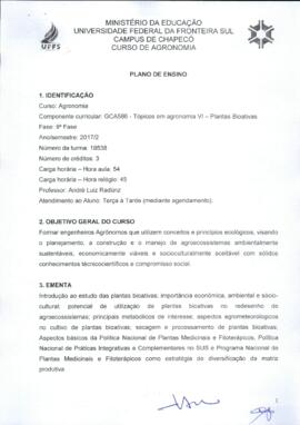 Tópicos em Agronomia VI