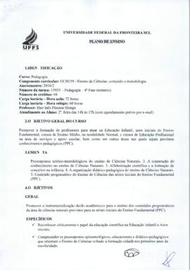Ensino de Ciências - Conteúdo e Metodologia