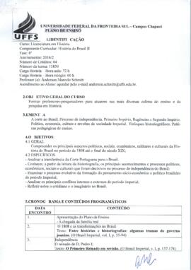 História do Brasil II