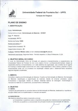 Administração de Materiais