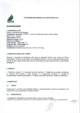 Currículo da Educação Básica - Teoria e Prática
