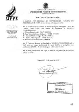 Portaria 767-GR-2013