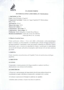 Estudos da Língua Espanhola IV