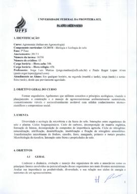 Biologia e Ecologia do Solo