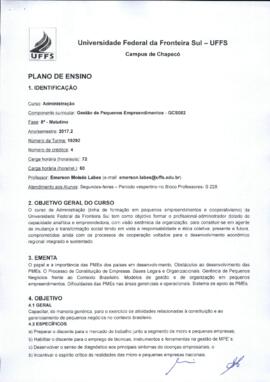 Gestão de Pequenos Empreendimentos