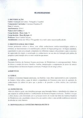 Literatura Hispânica IV