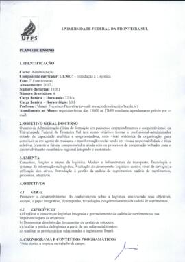 Introdução à Logística