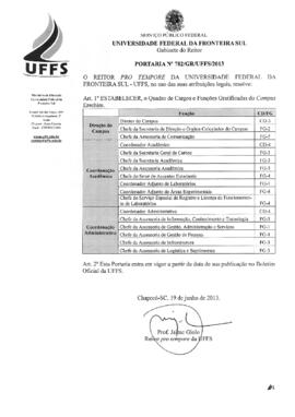 Portaria 782-GR-2013