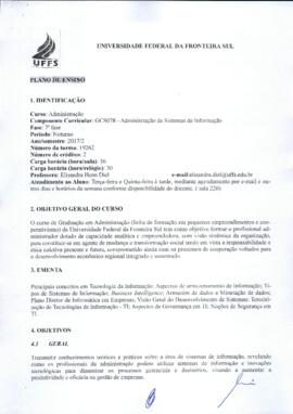Administração de Sistemas de Informação