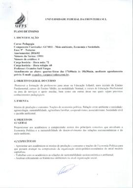 Meio Ambiente Economia e Sociedade