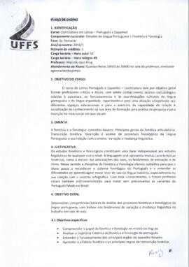 Estudos da Língua Portuguesa I