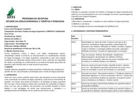 Estudos da Língua Espanhola V - Fonética e Fonologia
