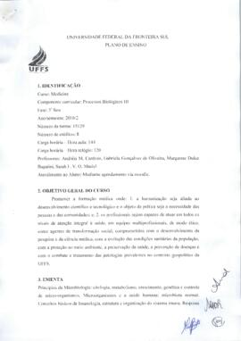 Processos Biológicos III