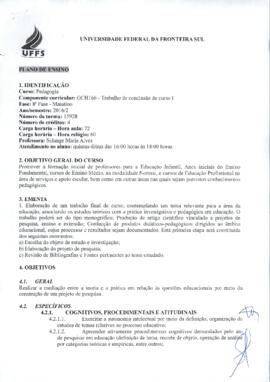 Trabalho de Conclusão de Curso I