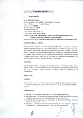 Matemática Financeira