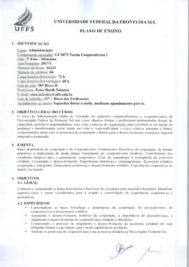 Teoria Cooperativista I