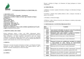 Estágio Curricular Supervisionado em Língua Portuguesa IV