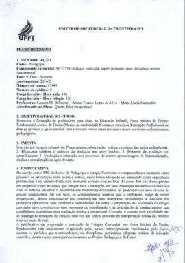 Estágio Curricular Supervisionado