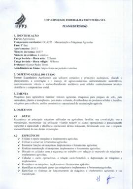Mecanização e Máquinas Agrícolas