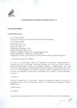 Empreendimentos e Modelos de Negociação