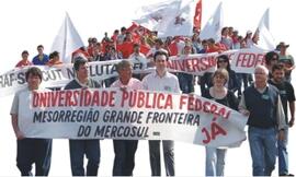 Manifestações e audiências do Movimento Pró-Universidade Pública e Popular