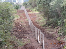 Instalação de cercas - Campus Laranjeiras do Sul