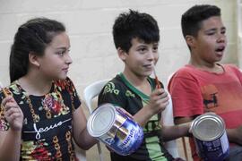 Bateria Trombatuque na Escola Parque Cidadã