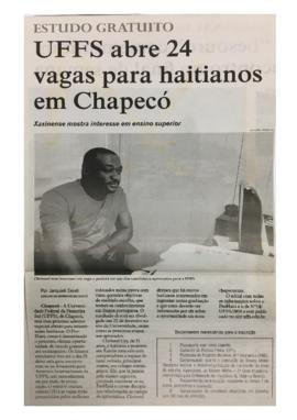 UFFS abre 24 vagas para haitianos em Chapecó