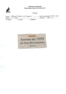 Doação - Terreno da UFFS já tem documento