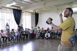 Bateria Trombatuque na Escola Parque Cidadã