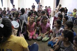 Bateria Trombatuque na Escola Parque Cidadã