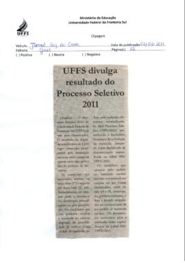 UFFS divulga resultado do Processo Seletivo 2011