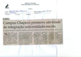 Campus Chapecó promove atividade de integração universidade-escola