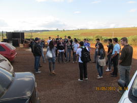 Visita estudantes às obras do Campus Chapecó