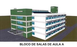 Ilustrações de prédios previstos à UFFS