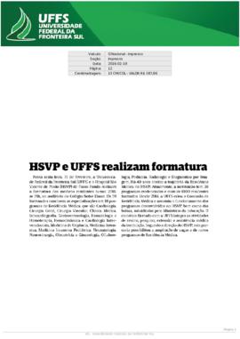 HSPV e UFFS realizam formatura
