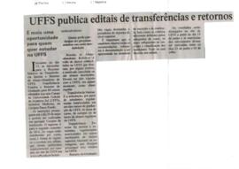 UFFS publica editais de transferência e retorno