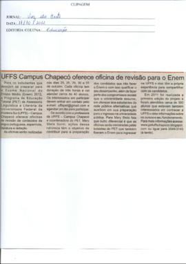 UFFS Campus Chapecó oferece oficina de revisão para o Enem