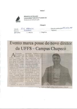 Evento marca posse do novo diretor da UFFS campus Chapecó