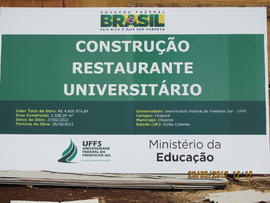 Construção Restaurante Universitário – Campus Chapecó