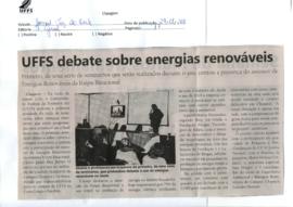UFFS debate sobre energias renováveis - seminário