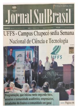 UFFS Campus Chapecó sedia Semana Nacional de Ciência e Tecnologia