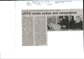 UFFS relata ações aos vereadores